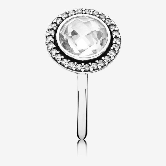 PANDORA (US 5) Brilliant Legacy Ring with Clear Zirconia Authentic Silver EUR 50 - Picture 2 of 14